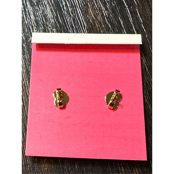 Kate Spade NWT earrings - red heart with pave outline - Picture 5 of 9